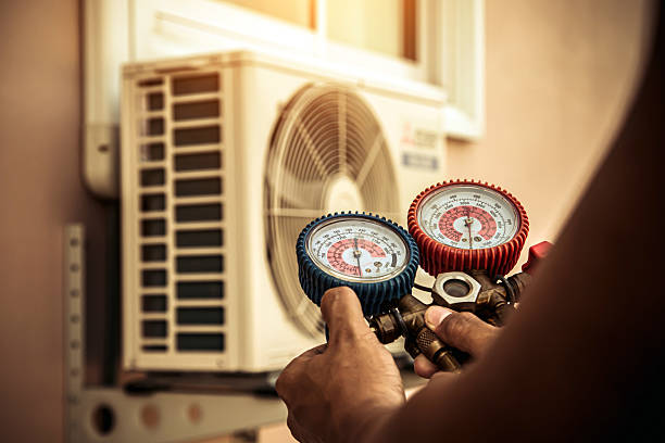 Professional Hvac technician working in Fork, MD